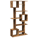 vidaXL füstös tölgy színű szerelt fa könyvszekrény 92 x 29 x 188 cm