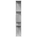 vidaXL szürke sonoma színű szerelt fa könyvszekrény 92 x 29 x 188 cm