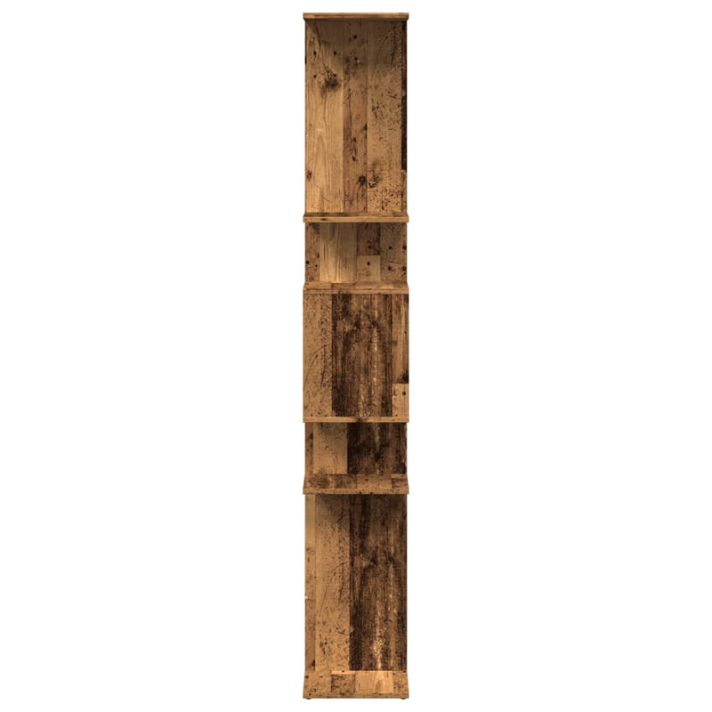 vidaXL antik fa színű szerelt fa könyvszekrény 92 x 29 x 188 cm