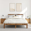 vidaXL 2 db antik fa színű szerelt fa éjjeliszekrény 40 x 30 x 40 cm