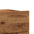 vidaXL 2 db kézműves tölgy falra szerelhető éjjeliszekrény 40x32x30 cm