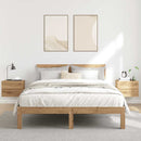 vidaXL 2 db kézműves tölgy fali szerelhető éjjeliszekrény 40x32x30 cm