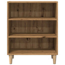 vidaXL kézműves tölgy színű szerelt fa tálalószekrény 57 x 35 x 75 cm