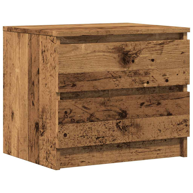 vidaXL antik fa színű szerelt fa éjjeliszekrény 50 x 40 x 43,5 cm