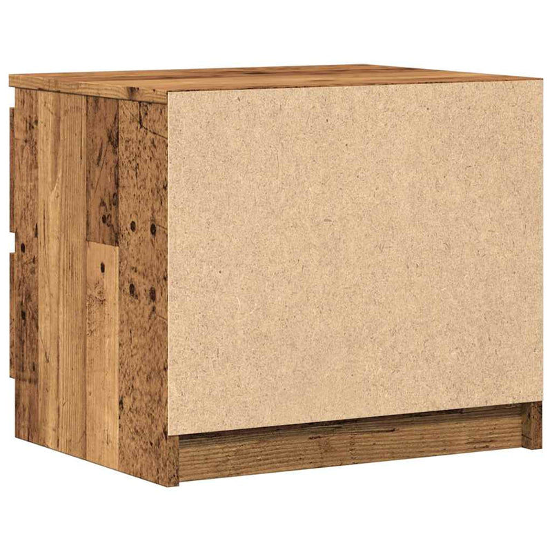 vidaXL antik fa színű szerelt fa éjjeliszekrény 50 x 40 x 43,5 cm