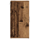 vidaXL 2 db antik fa színű szerelt fa cipősszekrény 32 x 35 x 70 cm