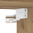 vidaXL kézműves tölgy színű szerelt fa cipősszekrény 32 x 35 x 70 cm