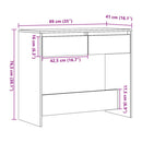 vidaXL szürke sonoma szerelt fa tálalóasztal 89x41x76,5 cm