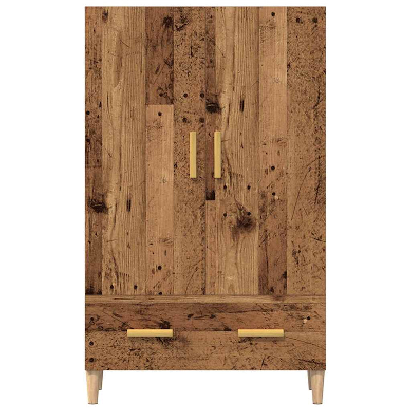 vidaXL Highboard régi fa 70x31x115 cm gépesített fa