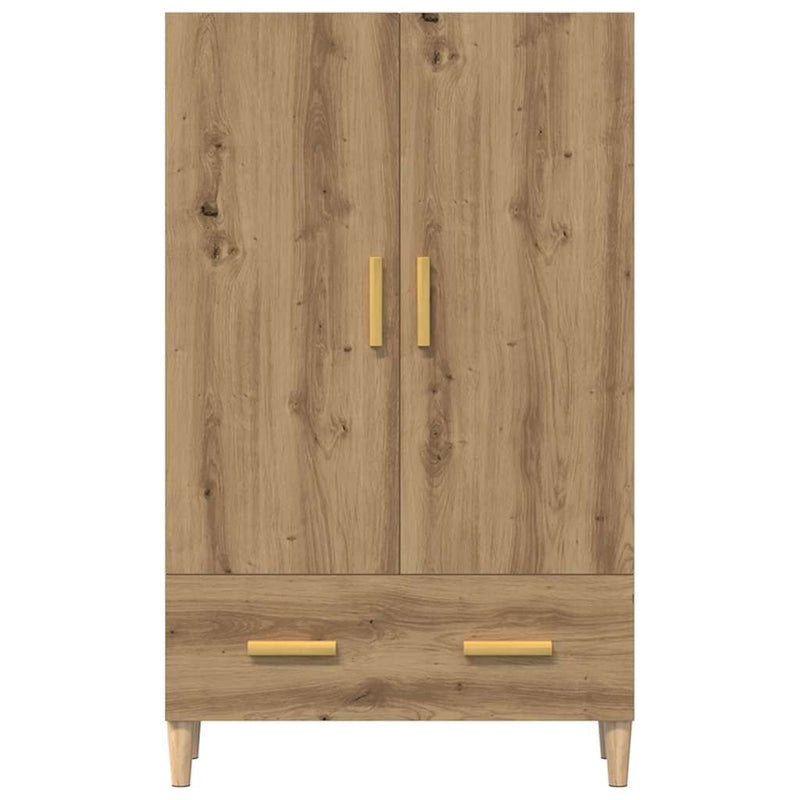 vidaXL Highboard artisan tölgy 70x31x115 cm gépi úton előállított fa