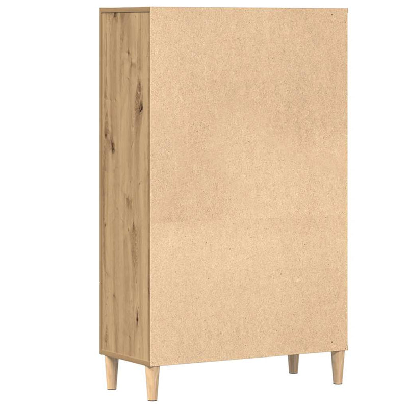 vidaXL Highboard artisan tölgy 70x31x115 cm gépi úton előállított fa