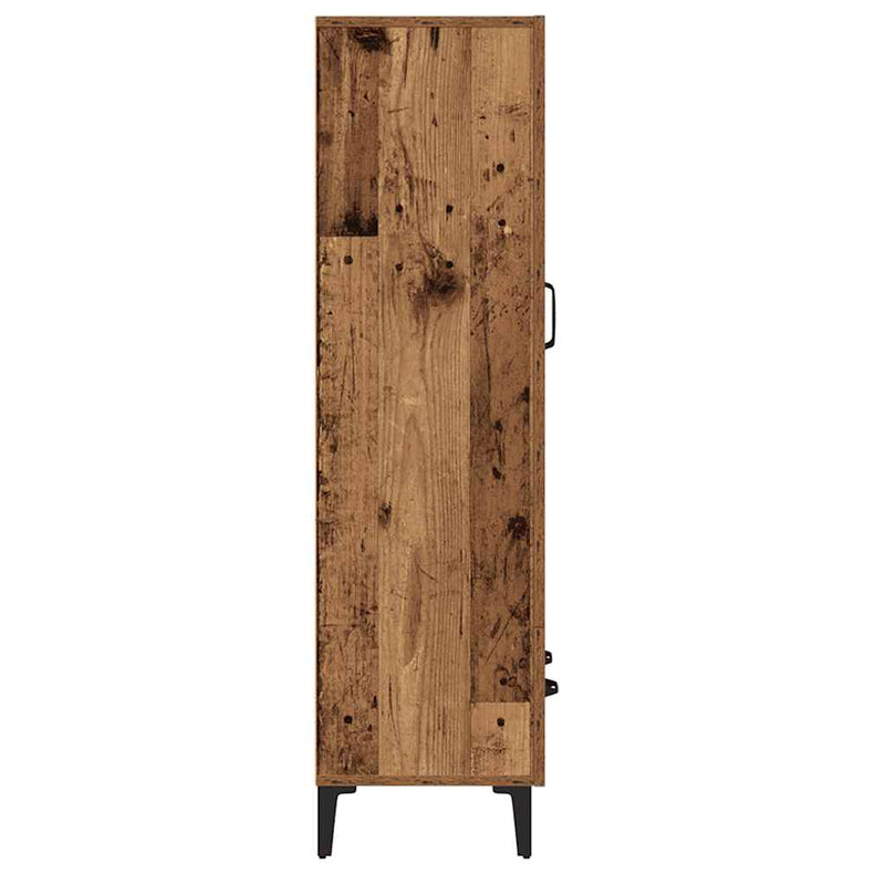 vidaXL Highboard régi fa 70x31x115 cm gépesített fa