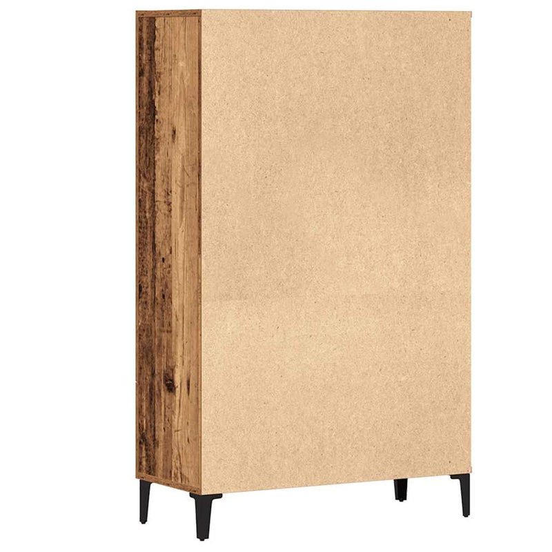 vidaXL Highboard régi fa 70x31x115 cm gépesített fa