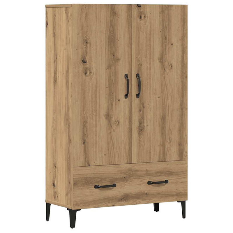 vidaXL Highboard artisan tölgy 70x31x115 cm gépi úton előállított fa