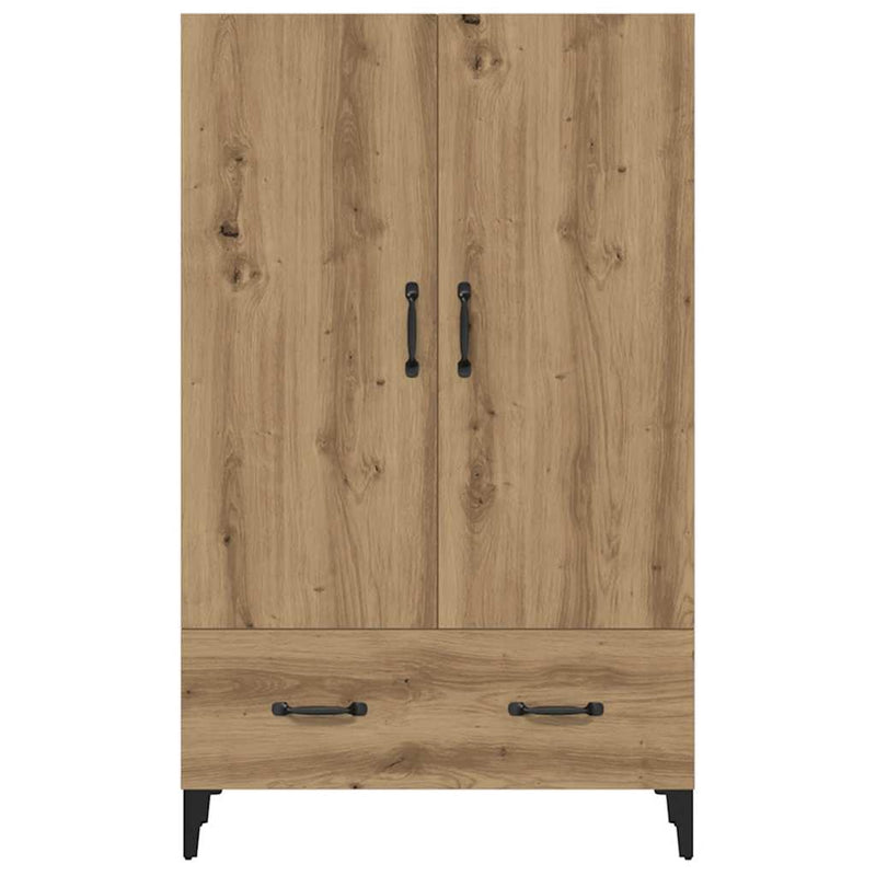 vidaXL Highboard artisan tölgy 70x31x115 cm gépi úton előállított fa