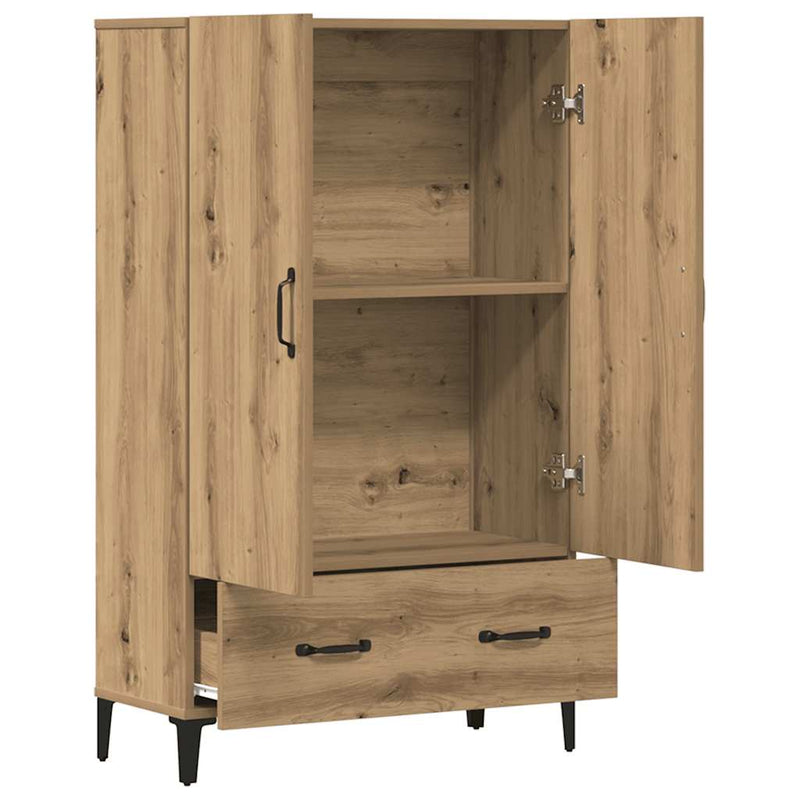 vidaXL Highboard artisan tölgy 70x31x115 cm gépi úton előállított fa