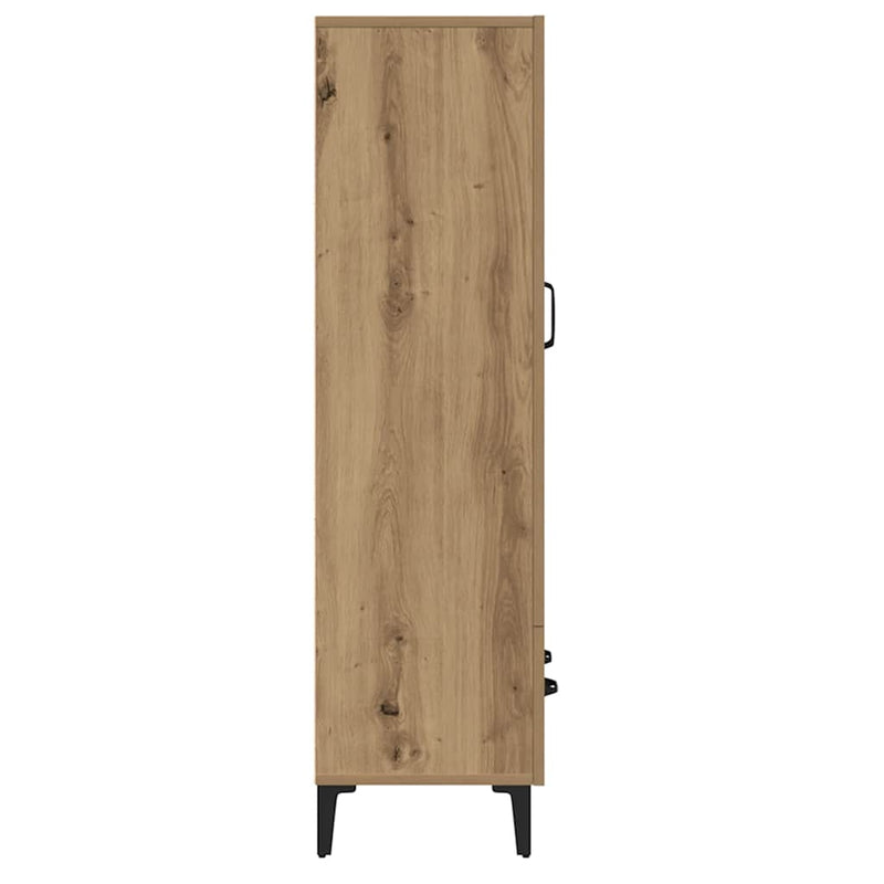 vidaXL Highboard artisan tölgy 70x31x115 cm gépi úton előállított fa