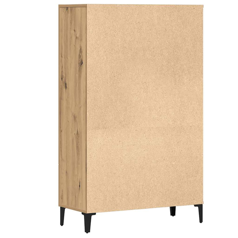 vidaXL Highboard artisan tölgy 70x31x115 cm gépi úton előállított fa