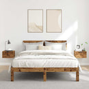 vidaXL 2 db antik fa színű falra szerelhető éjjeliszekrény 34x30x20 cm