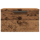 vidaXL 2 db antik fa színű falra szerelhető éjjeliszekrény 34x30x20 cm