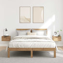 vidaXL 2 db kézműves tölgy fali szerelhető éjjeliszekrény 34x30x20 cm