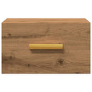 vidaXL kézműves tölgy színű falra szerelhető éjjeliszekrény 35x35x20cm