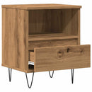 vidaXL kézműves tölgy színű szerelt fa éjjeliszekrény 40 x 35 x 50 cm