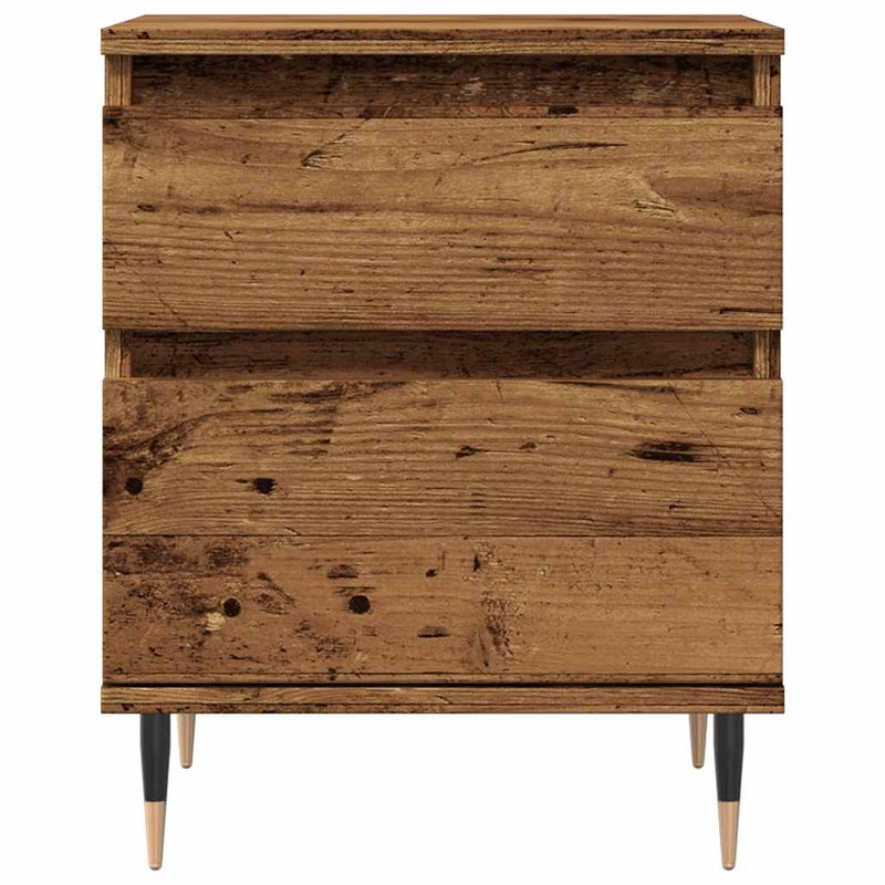 vidaXL antik fa színű szerelt fa éjjeliszekrény 40 x 35 x 50 cm
