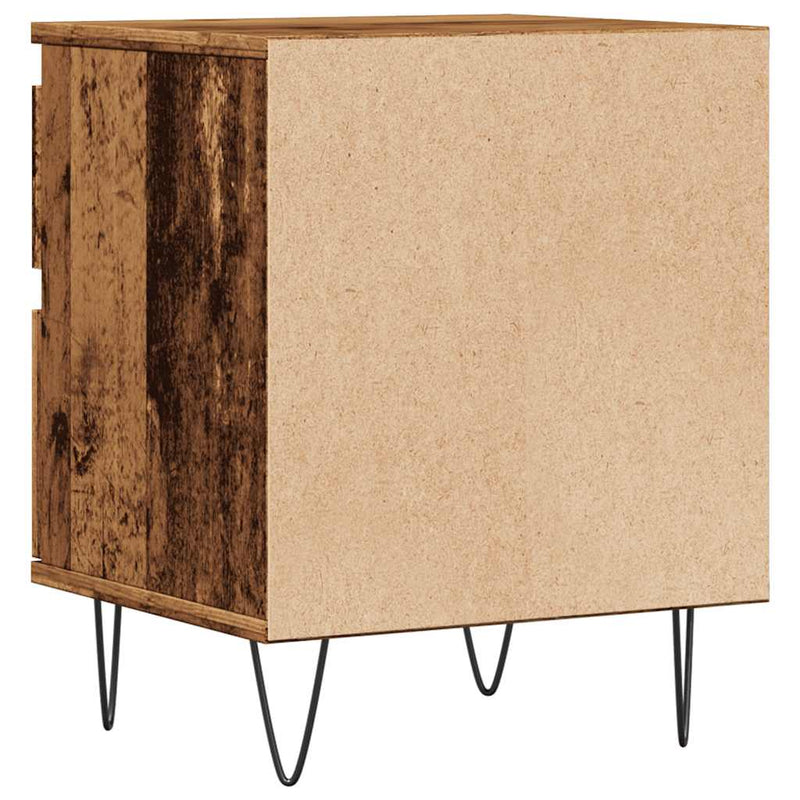 vidaXL antik fa színű szerelt fa éjjeliszekrény 40 x 35 x 50 cm