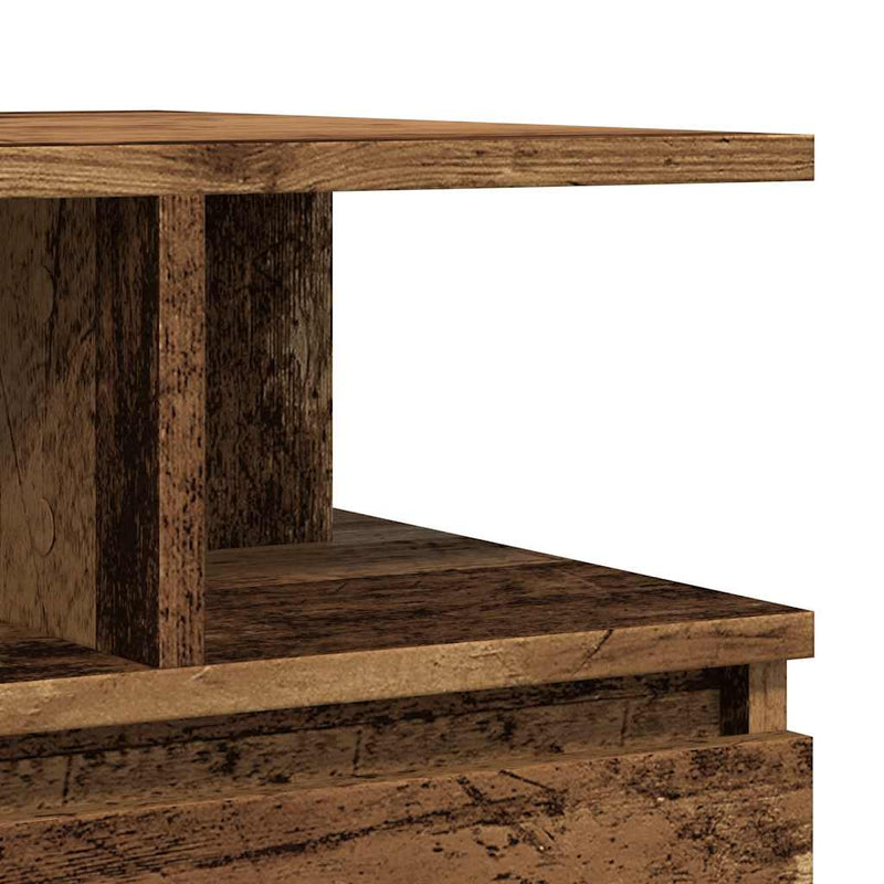 vidaXL antik fa színű szerelt fa dohányzóasztal 90 x 49 x 45 cm