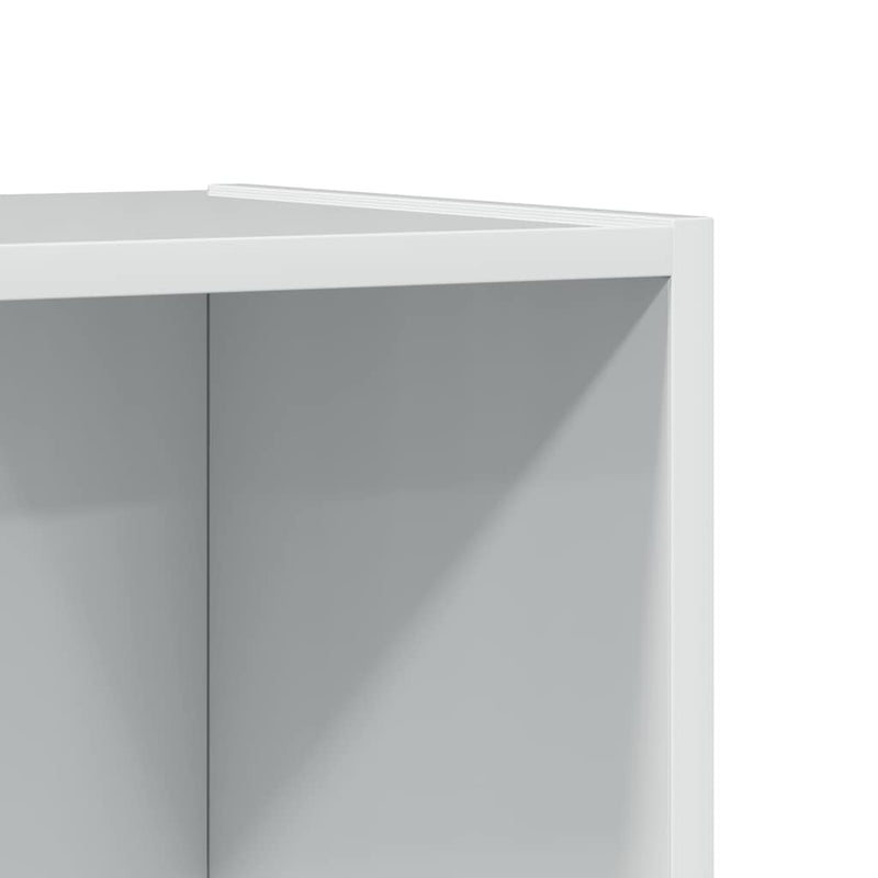 vidaXL magasfényű fehér szerelt fa könyvespolc 40 x 24 x 176 cm