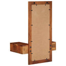 vidaXL fali tükör fiókokkal 60x33x90 cm tömör fa akácfa