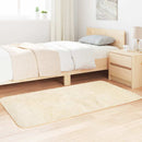 vidaXL krém poliészter hosszú szálú NAVARRA bozontos szőnyeg 80x150 cm