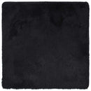 vidaXL fekete hosszú szálú NAVARRA bozontos szőnyeg 160x160 cm