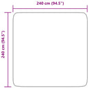 vidaXL fekete hosszú szálú NAVARRA bozontos szőnyeg 240x240 cm