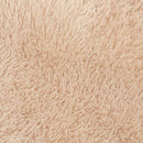 vidaXL bézs poliészter hosszú szálú NAVARRA bozontos szőnyeg 100x100cm