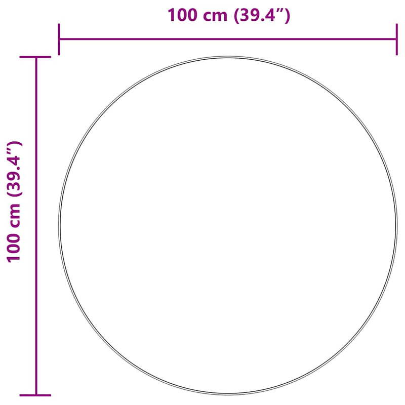 vidaXL bézs poliészter hosszú szálú NAVARRA bozontos szőnyeg 100x100cm