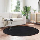 vidaXL fekete hosszú szálú NAVARRA bozontos szőnyeg 160x160 cm