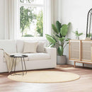 vidaXL krém poliészter hosszú szálú NAVARRA bozontos szőnyeg 160x160cm