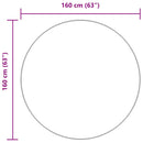 vidaXL világosszürke hosszú szálú NAVARRA bozontos szőnyeg 160x160 cm