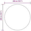 vidaXL sötétszürke hosszú szálú NAVARRA bozontos szőnyeg 200x200 cm