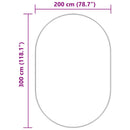 vidaXL tengerész hosszú szálú NAVARRA bozontos szőnyeg 300x200 cm