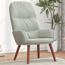 vidaXL világosszürke bársony pihenőszék