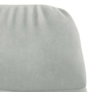 vidaXL világosszürke bársony pihenőszék