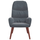 vidaXL sötétszürke bársony pihenőszék