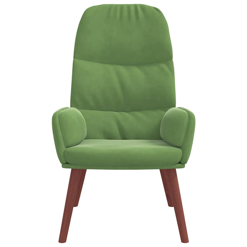 vidaXL világoszöld bársony pihenőszék