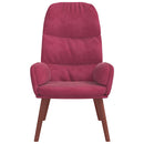 vidaXL bordó bársony pihenőfotel