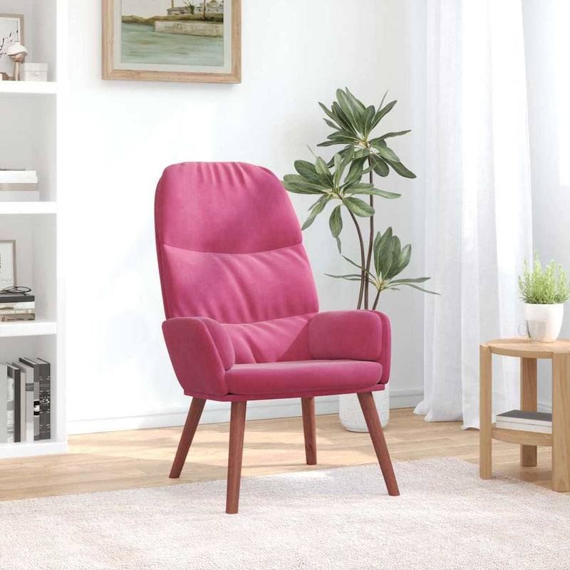 vidaXL bordó bársony pihenőfotel