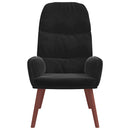 vidaXL fekete bársony pihenőszék