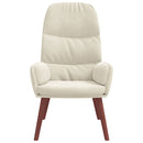 vidaXL krémfehér bársony pihenőfotel